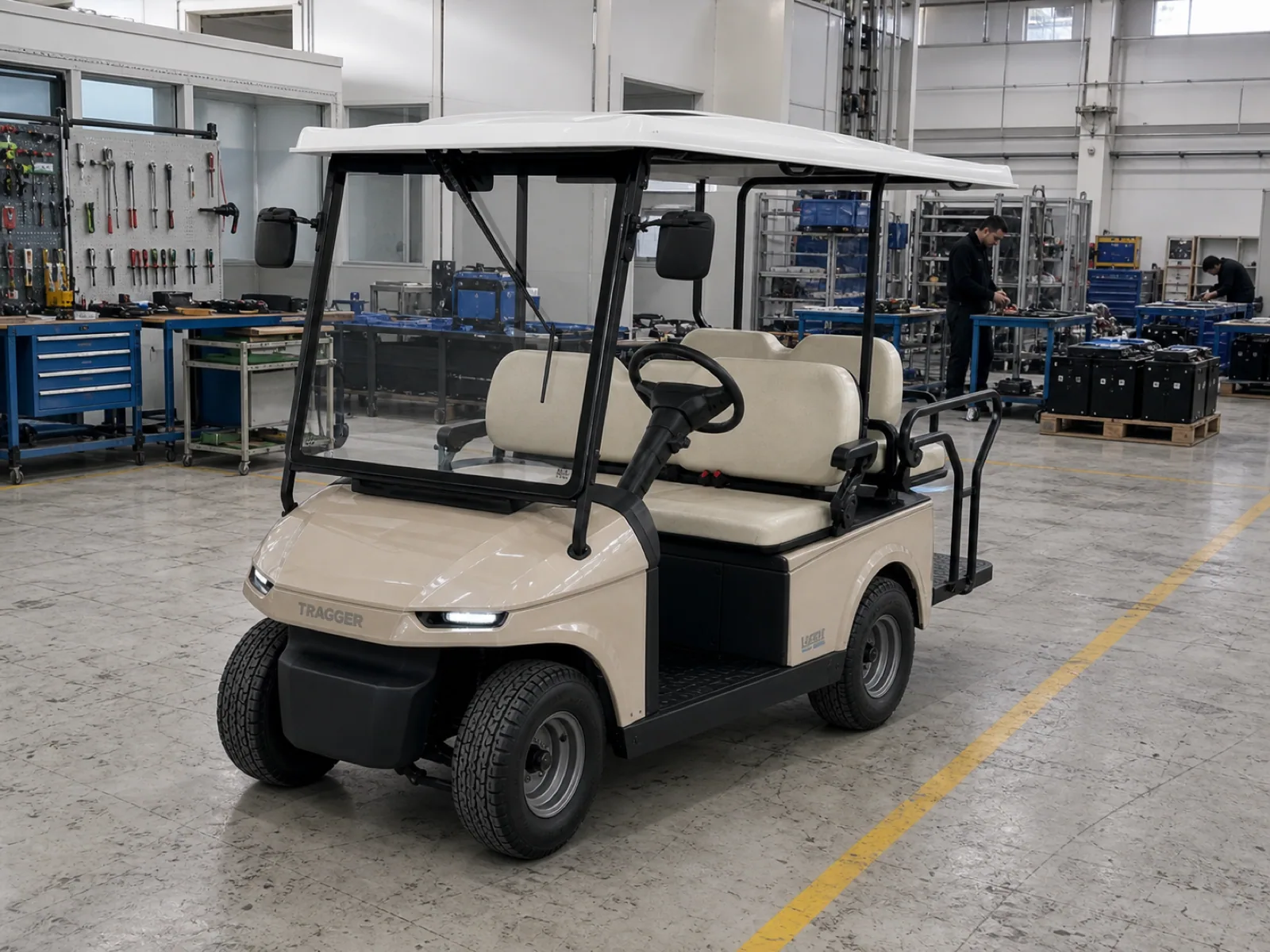 TRAGGER T-Car 2 üretim hattında son kontrolde