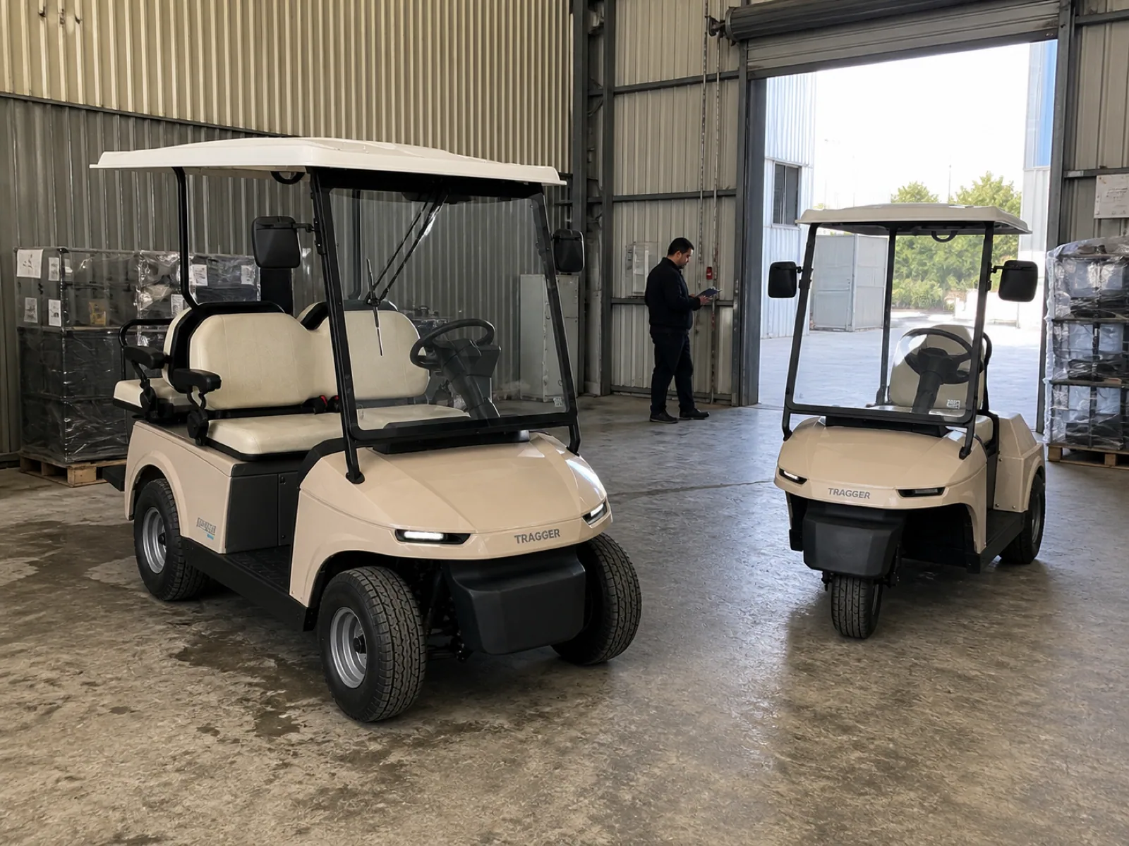 TRAGGER elektrikli araçlar depo sevkiyatına hazır