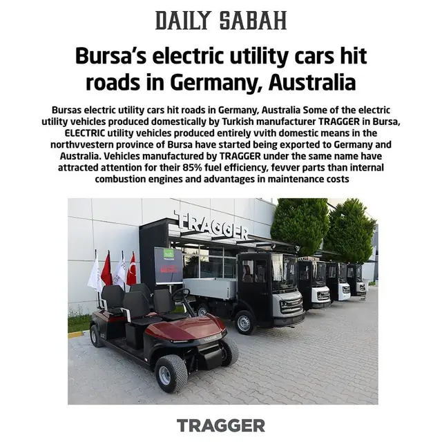 Daily Sabah — Turkish electric utility vehicles go global basın kupürü